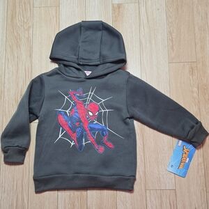 Marvel Spider-Man Kids Hoodie - Charcoal and Crimson